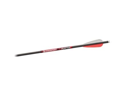 Bloodsport Arrows Hunter 20" 10.90 GPI/300 gr 300 Spine Crossbow Arrow, Black Pack of 6