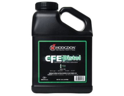 Hodgdon CFE 9mm/.38 Super/.40 S&W/.45 ACP Smokeless Pistol Powder, 8 lb