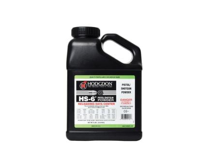 Hodgdon HS6 20 Gauge/28 Gauge/9mm/.38 Super/.40 S&W/10mm Smokeless Pistol/Shotgun Powder, 8 lb