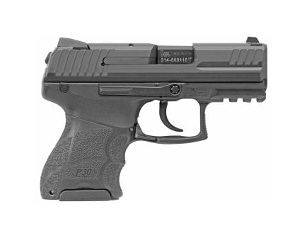 HK P30 SubKompact 9mm Pistol, 3.27" Barrel, Night Sights, Black - 81000085