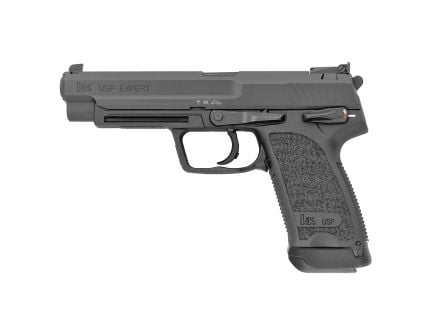 HK USP9 Expert 9mm Pistol, 5.2" Barrel, 3 Dot Sights, Black - 81000363