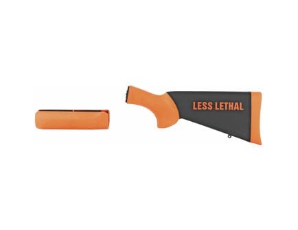 Hogue Overmolded Stock, For Less Lethal, Fits Remington 870, Orange