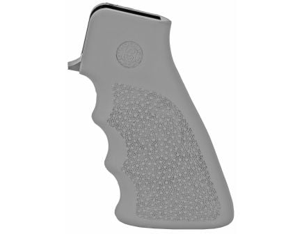 Hogue OverMolded Rifle Grip, Finger Grooves, Fits AR Rifles, Gray
