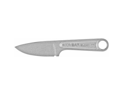 KA-BAR Forged Wrench 3" Drop Point Fixed Blade Knife, Silver - 1119