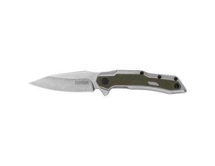 Kershaw SALVAGE 2.9" Reverse Tanto Assisted Folding Knife, Silver - 1369