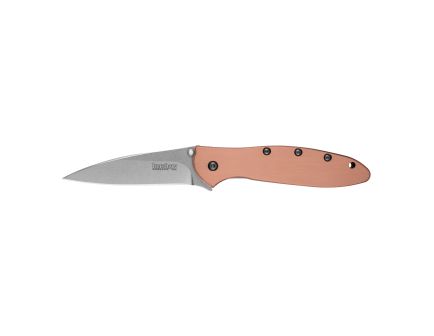 Kershaw Leek 3" Wharncliffe Assisted Folding Knife, Silver - 1660CU