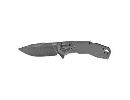 Kershaw Cannonball, Folding Knife, 3.5" BlackWash Gray Blade, Gray Handle