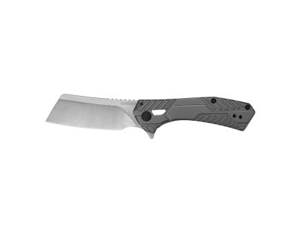 Kershaw Static 2.9" Cleaver Folding Knife, Silver - 3445