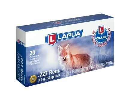 Lapua .223 Remington Ammunition, 20 Rounds FMJ 55Gr - 4315042