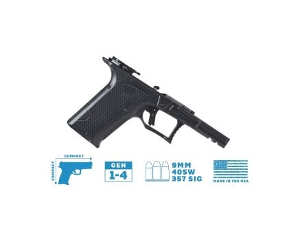 Lone Wolf Dusk 19 CCS Compact/Compact Textured Frame Built Fits Glock Gen 3-4 G19, Black