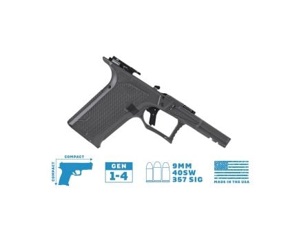 Lone Wolf Dusk 19 CCS Compact/Compact Textured Frame Built Fits Glock Gen 3-4 G19, Gray