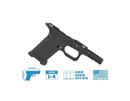 Lone Wolf TWC Compact/Compact Textured Frame Bare Fits Glock Gen 3-4 G19/G23/G32/G38, Black