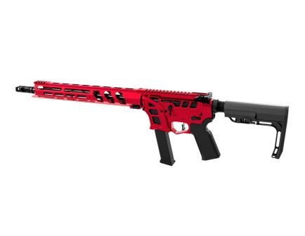 Lead Star Arms Barrage 16" Skeletonized 9mm Rifle, Red Competition Edition
