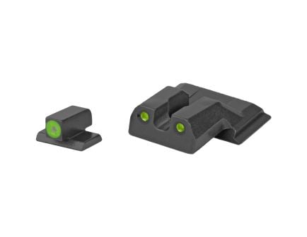 Meprolight Hyper-Bright, Tritium Sight Set, Green Front/Green Rear, Fits S&W M&P Shield