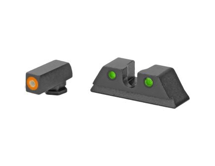 Meprolight Hyper-Bright, Tritium Sight Set, Orange Front/Green Rear, Fits Taurus G3C