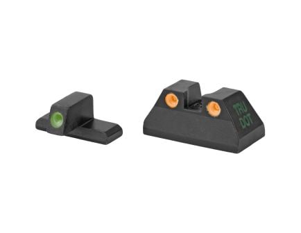 Meprolight Tru-Dot, Fixed Tritium Sights, Green/Orange, fits HK USP Full Size 9mm/40S&W/45ACP