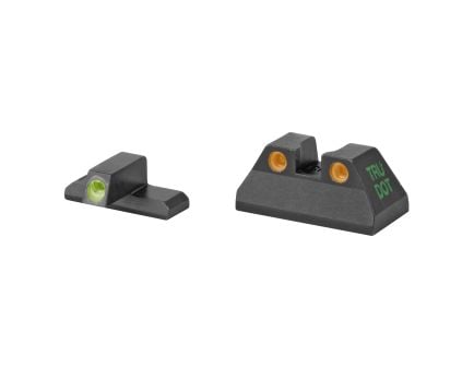 Meprolight Tru-Dot, Fixed Tritium Sights, Green/Orange, Fits HK USP Compact 9/40S&W/45ACP