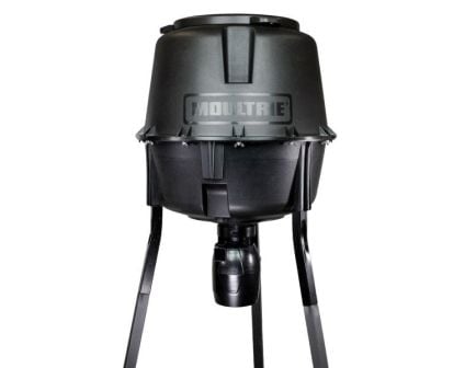 Moultrie 30 gal Quick-Lock Directional Tripod Fish and Deer Feeder, Black