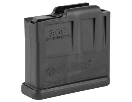 Ruger Magazine, 308 Winchester, 6.5 Creedmoor 5 Rounds, AI-Style, Polymer, Black