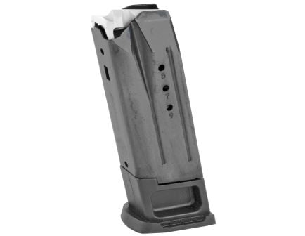 Ruger Magazine, 9mm, 10 Rounds, Fits Ruger Security-9, Steel, Black - 90638
