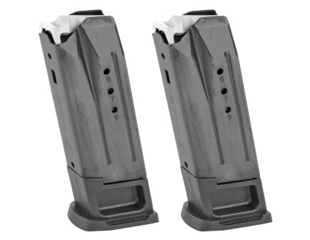 Ruger Magazines, 9mm, 10 Rounds, Fits Ruger Security-9, Two Pack, Steel