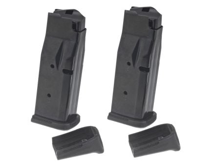 Ruger Magazine, 380 ACP, 10 Rounds, Fits Ruger LCP MAX, Steel, Blued Finish, Black, 2 Pack
