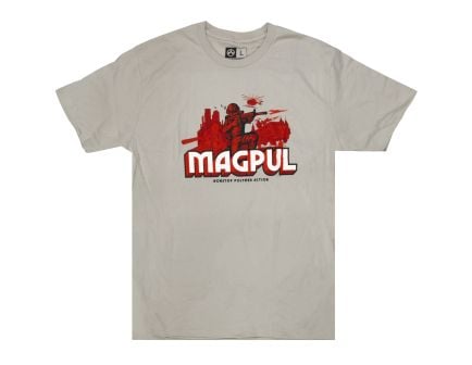 Magpul T-Shirt Large, Silver - MAG1221040L