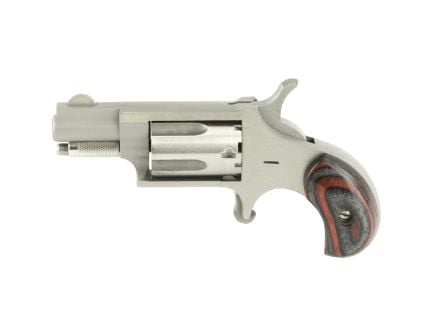 North American Arms Mini Revolver .22LR Revolver, 1.125" Barrel, Fixed Sights, Silver - NAA22LRGRB
