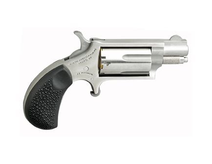 North American Mini Revolver .22 WMR Revolver, 1.625" Barrel, Fixed Sights, Silver - NAA22MSGRC