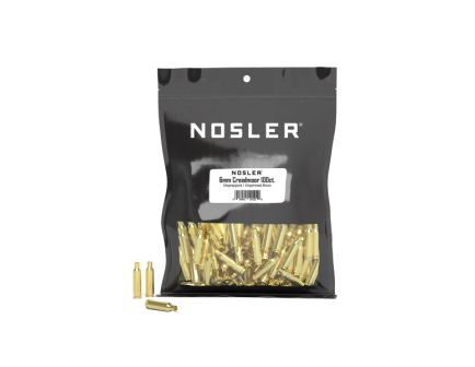 Nosler 6mm Creedmoor Large Rifle Premium Unprepped Bulk Brass, 100rds