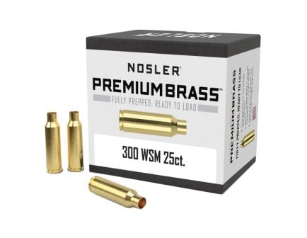 Nosler .300 WSM Large Rifle Premium Brass, 25rds