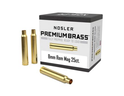Nosler 8mm Remington Magnum Large Rifle Premium Brass, 25rds