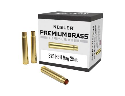 Nosler .375 H&H Magnum Large Rifle Premium Brass, 25rds