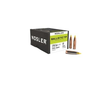 Nosler Ballistic Tip .270 Cal JBTBT Rifle Bullet, 170 gr 0.277" 50rds