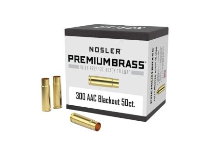 Nosler .300 AAC Blackout Rifle Premium Brass, 50rds