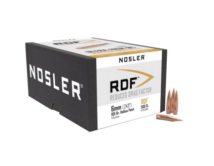 Nosler RDF 6mm HPBT Rifle Bullet, 105 gr 0.243" 500rds