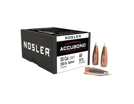 Nosler AccuBond .35 Cal JBTPT Bullet, 200 gr 0.358" 50rds