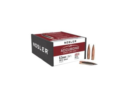Nosler AccuBond Long Range 6.5mm BTPT Rifle Bullet, 150 gr 0.264" 100rds