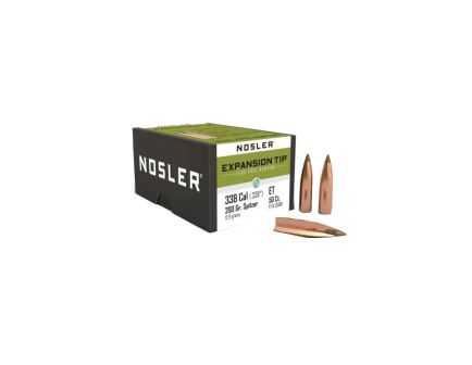 Nosler Expansion Tip .338 Cal CBTPT Rifle Bullet, 200 gr 0.338" 50rds