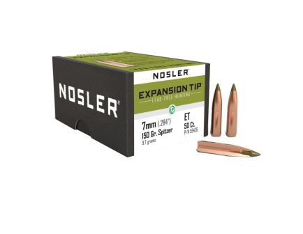 Nosler Expansion Tip 7mm CBTPT Rifle Bullet, 150 gr 0.284" 50rds