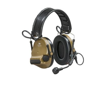 3M Peltor ComTac VI 20/23 dB NIB Hearing Defender Headset, Coyote Brown