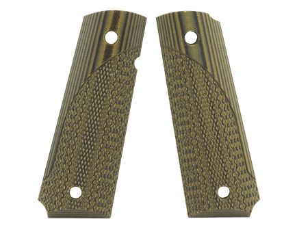 Pachmayr G10 Material, Fits Full Size 1911, Green/Black - 61000