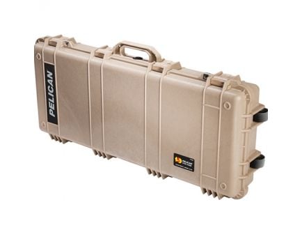 Pelican 1700 Weapon Case, Desert Tan with Solid Foam - 1700-000-190