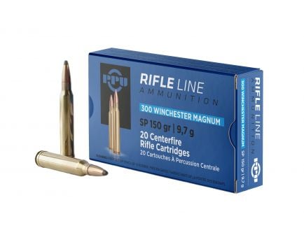 Prvi Partizan .300 Winchester Magnum SP 150 gr 20 Rounds Ammunition - PP3001