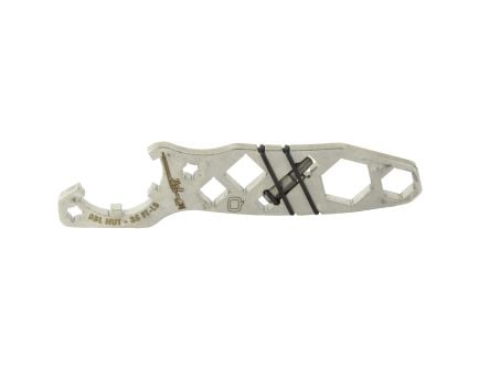 Q Fix Multi Tool, Fits Q Fix Rail, Brushed Stainless Steel Finish, Silver