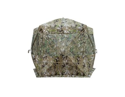 Barronett Blinds Hi-Five 76" Silent Hinged and Vertical Corner Hub Blind, Crater Thrive Camouflage