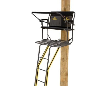 River's Edge TwoPlex Ladder Stand, Black 500 lb