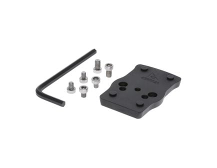 Rival Arms Slide Mounted Optics Adapter, Trijicon RMR to Leupold DeltaPoint Pro Adapter, Black