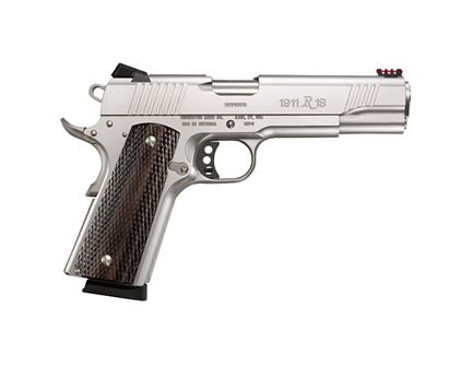 Remington .45 ACP 1911 Pistol, 5" Barrel, Adjustable Rear Sights, Silver - R96329