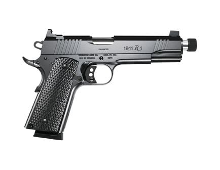 Remington .45 ACP 1911 Pistol, 5.5" Barrel, Tall 2-Dot Sights, Black - R96339